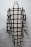 画像2: ヴィヴィアンウエストウッド MAN 中古 / ロングチェックシャツ 46 オフｘ黒  S-25-08-10-041-op-AS-ZS (2)
