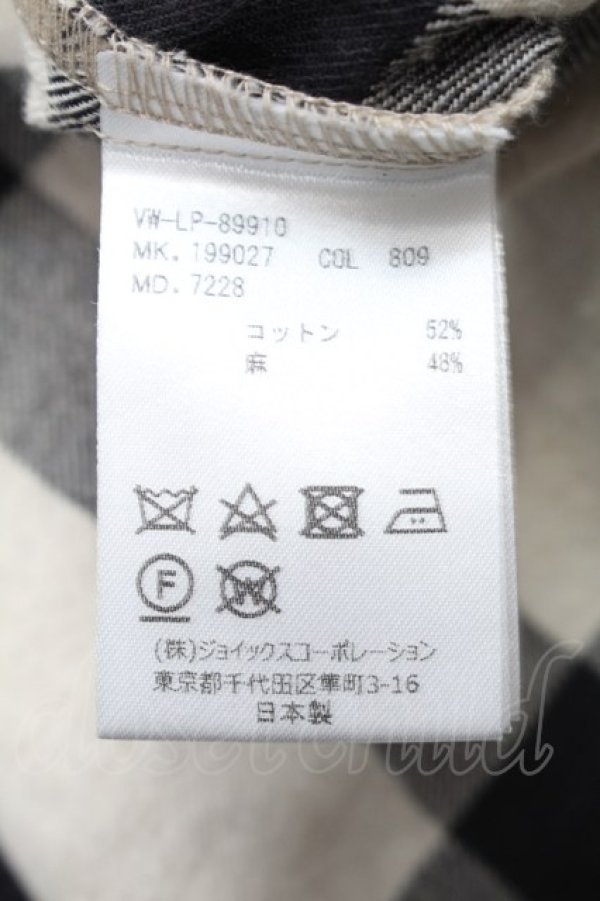 画像5: ヴィヴィアンウエストウッド MAN 中古 / ロングチェックシャツ 46 オフｘ黒  S-25-08-10-041-op-AS-ZS (5)