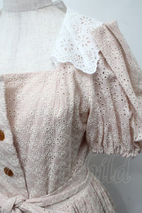 画像3: ヴィヴィアンウエストウッド 中古 / エンブロイダリーレースドレス  ピンク  S-25-08-10-043-op-AS-ZS (3)