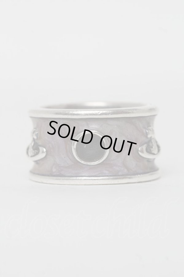 画像2: ヴィヴィアンウエストウッド 中古 / キングリング L シルバーｘオフ  S-25-08-10-001-rg-AS-ZS (2)