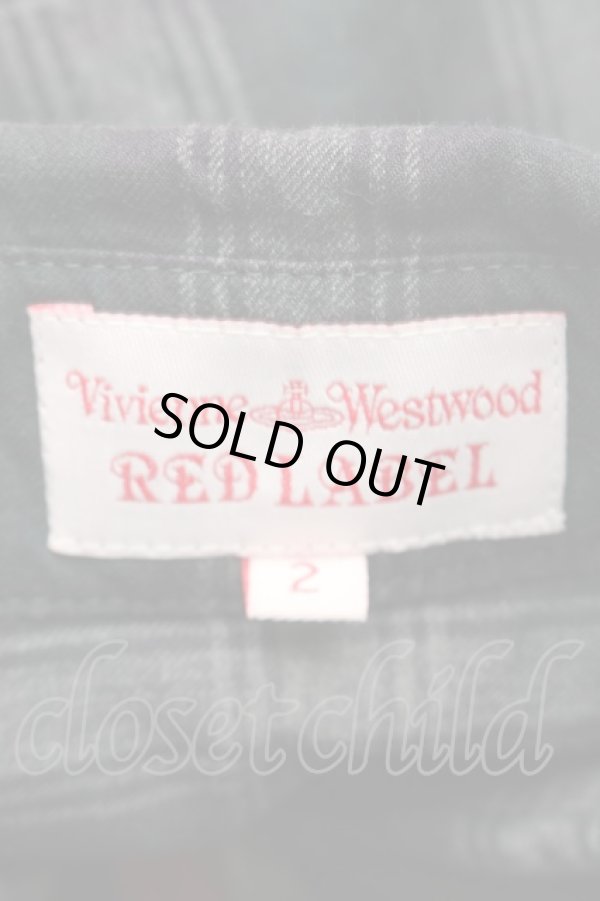 画像4: ヴィヴィアンウエストウッド 中古 / タータンチェックワンピース 2 グリーンｘグレー  S-25-08-10-046-op-AS-ZS (4)