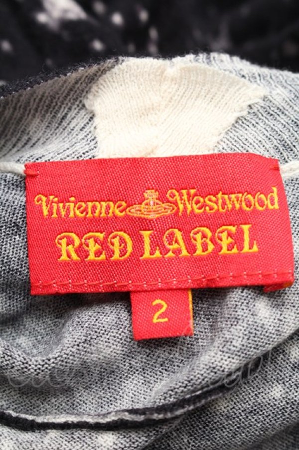 画像3: ヴィヴィアンウエストウッド 中古 / ミルキーウェイ変形コットンニットワンピース 2 黒  S-25-08-10-049-op-AS-ZS (3)