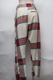画像2: ヴィヴィアンウエストウッド 中古 / タータンチェックパンツ  オフｘ赤  S-25-08-10-051-pa-AS-ZS (2)