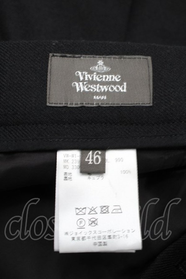 画像3: ヴィヴィアンウエストウッド MAN 中古 / ウールサルエルパンツ 46 黒  S-25-08-10-056-pa-AS-ZS (3)