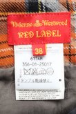 画像3: ヴィヴィアンウエストウッド 中古 / バックプリーツウールチェックスカート  オレンジ  S-25-08-10-060-sk-HR-ZS (3)