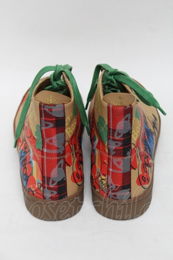 画像4: ヴィヴィアンウエストウッド MAN 中古 / OW TIME HI-TOP スニーカー 40 ベージュ  S-25-08-10-011-sh-AS-ZS (4)