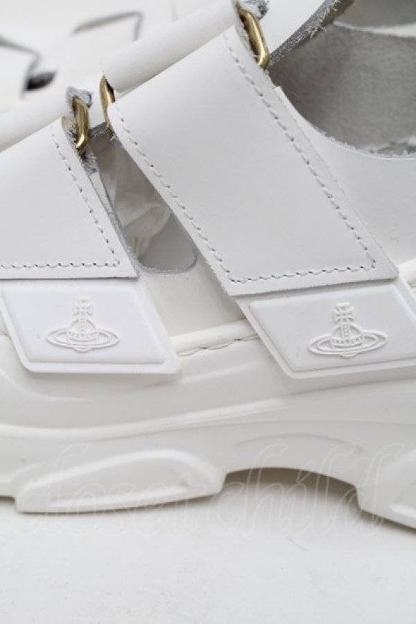 画像4: ヴィヴィアンウエストウッド 中古 / CATCH STOMPER サンダル 40 白  S-25-08-10-013-sh-AS-ZS (4)