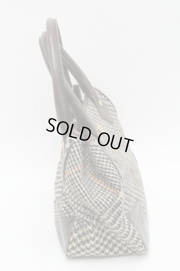 画像4: ヴィヴィアンウエストウッド 中古 / エナメルオーブツイードハンドバッグ  ブラウン  S-25-08-10-016-ba-AS-ZS (4)