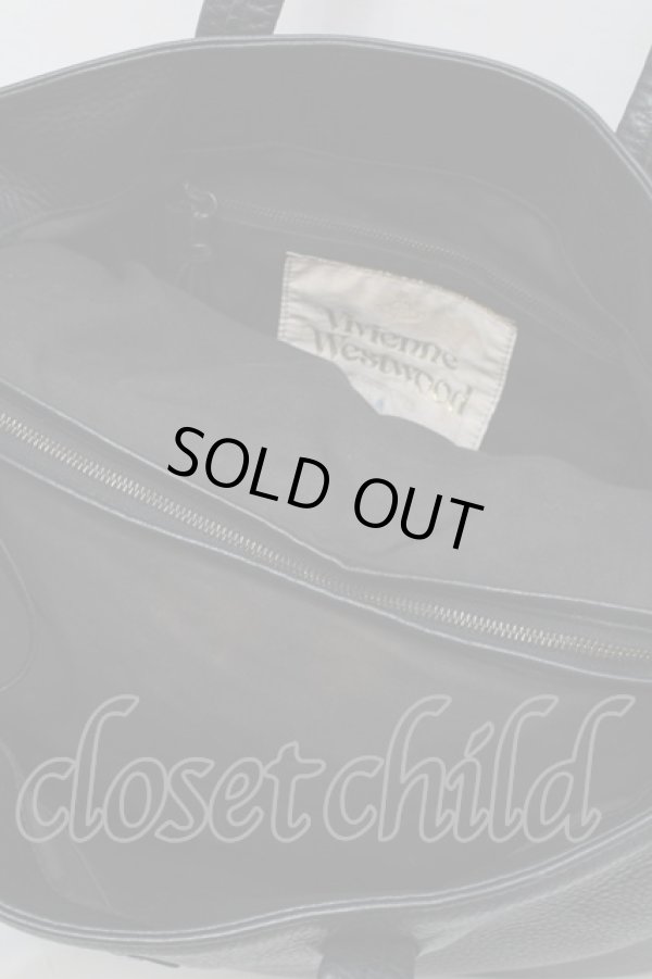 画像5: ヴィヴィアンウエストウッド MAN 中古 / オーブレザートートバッグ  黒  S-25-08-10-017-ba-HR-ZS (5)