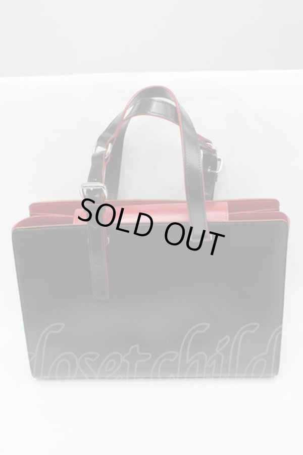 画像2: ヴィヴィアンウエストウッド 中古 / SIMPLE TINY ORBトートバッグ  黒ｘ赤  S-25-08-10-018-ba-AS-ZS (2)