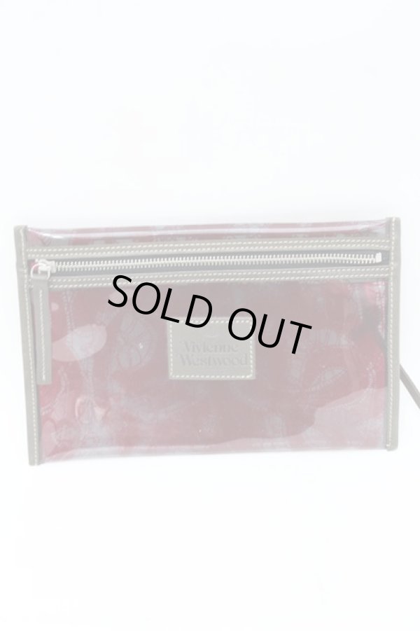 画像4: ヴィヴィアンウエストウッド 中古 / クリアバッグ  クリア赤  S-25-08-10-019-ba-AS-ZS (4)