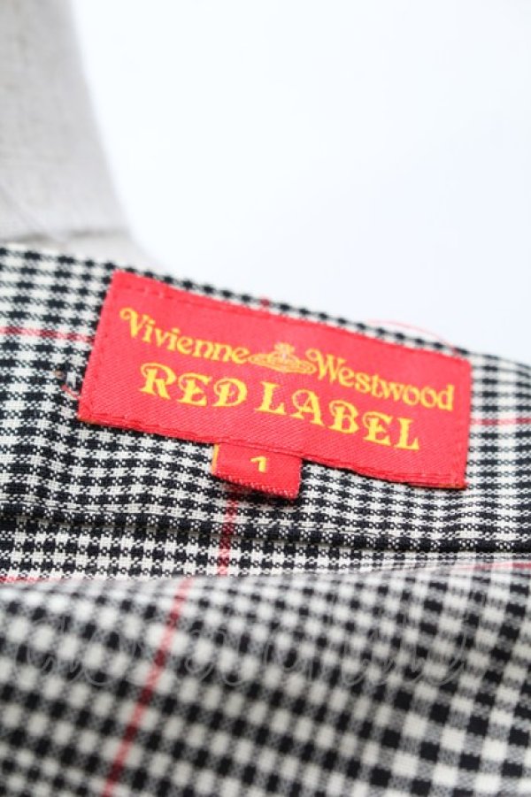 画像3: ヴィヴィアンウエストウッド 中古 //チェックワンピース 1 ベージュｘ黒  S-25-08-31-032-op-AS-ZS (3)