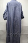 画像2: ヴィヴィアンウエストウッド 中古 / ボリュームスリーブシャツワンピース 00 ブルー  S-25-08-31-033-op-AS-ZS (2)