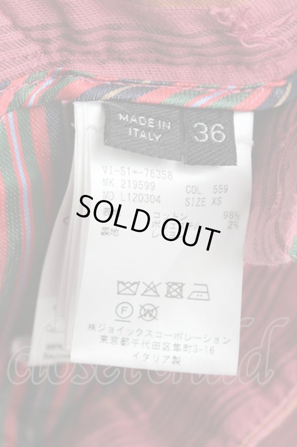 画像6: ヴィヴィアンウエストウッド 中古 / SU/ストライプセットアップ 36 ピンク  S-25-08-31-036-jc-AS-ZS (6)