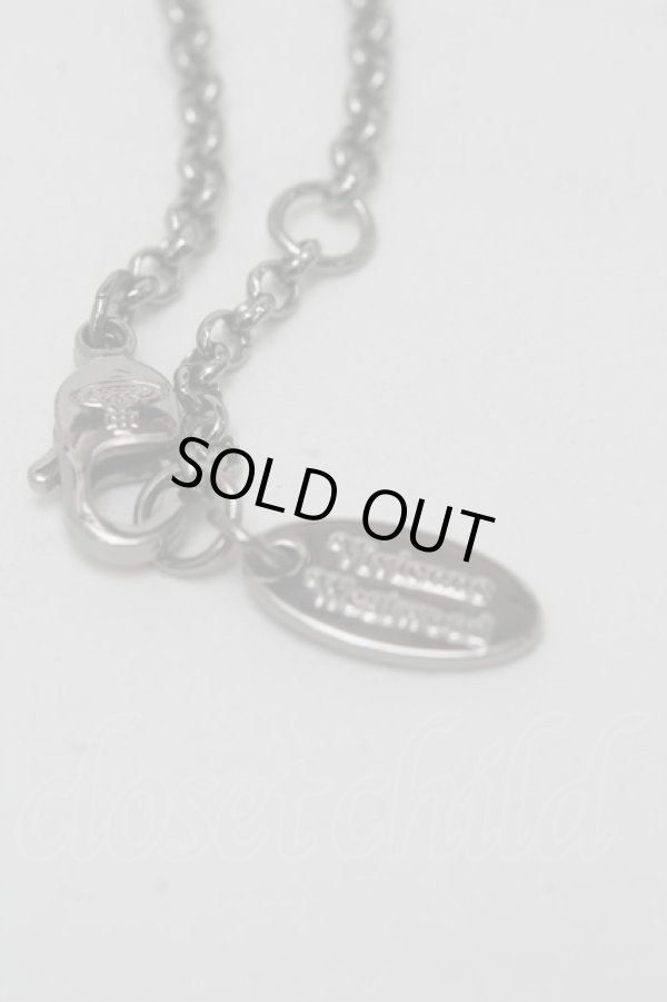 画像5: ヴィヴィアンウエストウッド 中古 / タイニーオーブネックレス  ガンメタ  S-25-08-31-006-ac-AS-ZS (5)