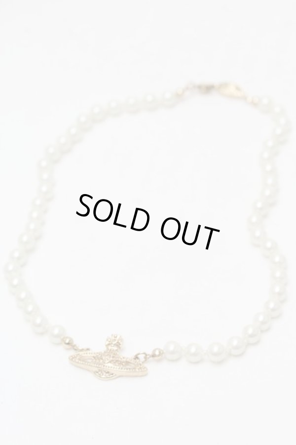 画像2: ヴィヴィアンウエストウッド 中古 / AC/ミニバスパールチョーカー  ゴールド  S-25-08-31-007-ac-AS-ZS (2)