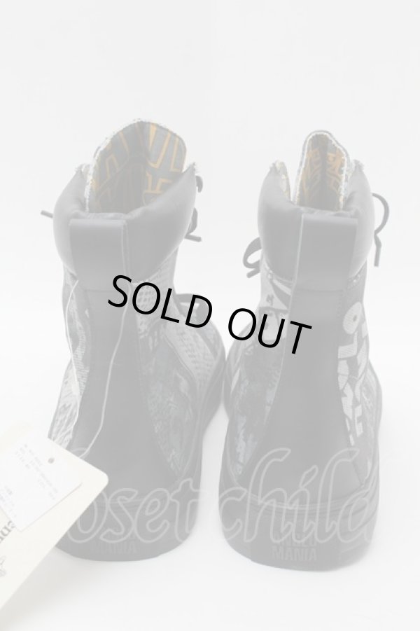 画像3: ANGLOMANIA 中古 / ANGLOMANIAハイカットスニーカー 45 グレーｘ黒  S-25-08-31-013-sh-AS-ZS (3)