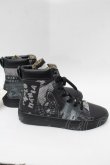 画像4: ANGLOMANIA 中古 / ANGLOMANIAハイカットスニーカー 45 グレーｘ黒  S-25-08-31-013-sh-AS-ZS (4)