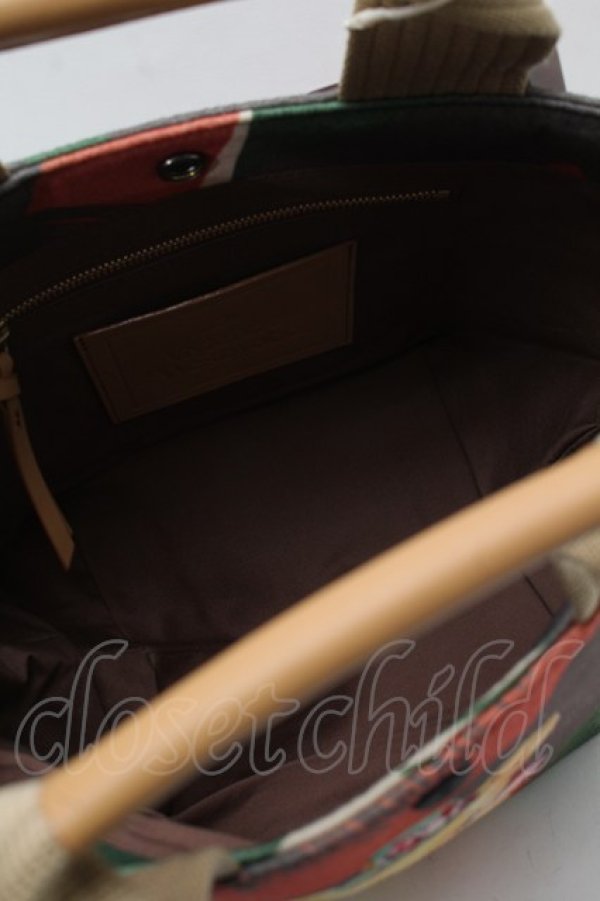 画像6: ヴィヴィアンウエストウッド 中古 / クリーピーベアハンドバッグ  グリーンｘオレンジ  S-25-08-31-014-ba-AS-ZS (6)