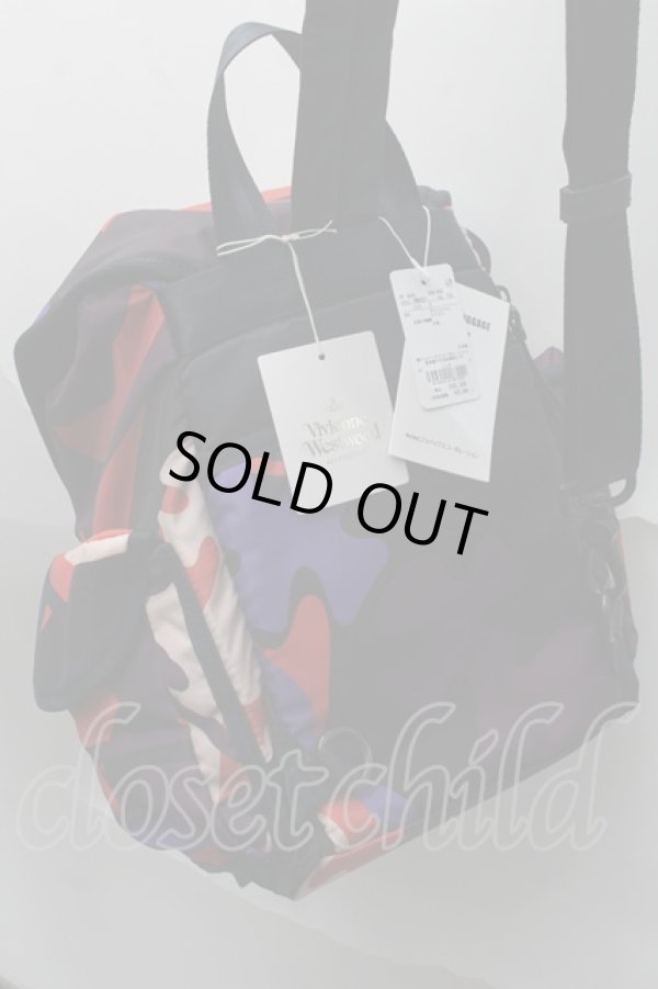 画像3: ヴィヴィアンウエストウッド 中古 / ワンショルダーバッグ  オレンジｘ紫  S-25-08-31-017-ba-AS-ZS (3)