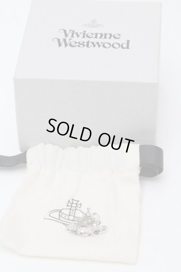 画像4: ヴィヴィアンウエストウッド 中古 / NANO SOLITAIREピアス  ブルー  S-25-08-31-002-ac-HR-ZS (4)