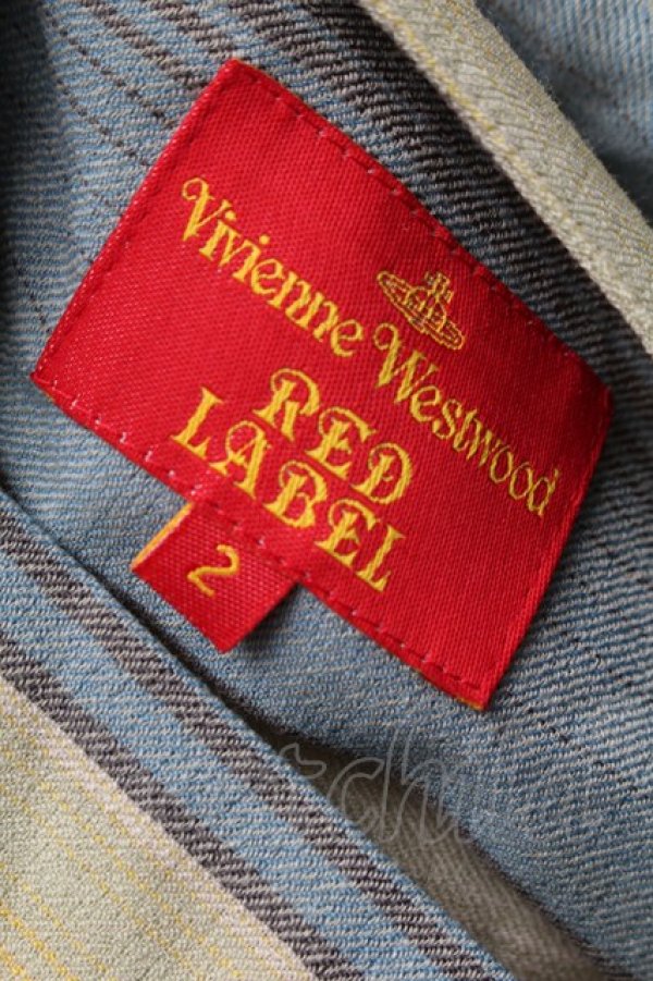 画像3: ヴィヴィアンウエストウッド 中古 / ボーダー変形カーディガン 2 マルチ  S-25-08-31-020-to-AS-ZS (3)