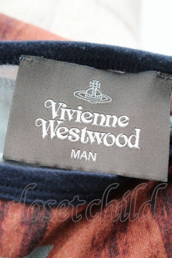 画像3: ヴィヴィアンウエストウッド MAN 中古 / ブラッシュストロークORBビッグTシャツ   S-25-08-31-022-bl-AS-ZS (3)