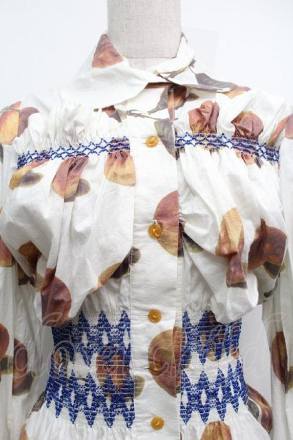 画像4: ヴィヴィアンウエストウッド 中古 / ピーチシャーリングブラウス  オフ  S-25-09-14-015-to-AS-ZS (4)