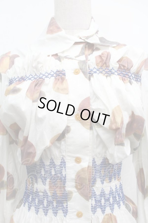 画像4: ヴィヴィアンウエストウッド 中古 / ピーチシャーリングブラウス  オフ  S-25-09-14-015-to-AS-ZS (4)