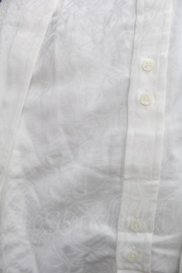 画像3: ヴィヴィアンウエストウッド MAN 中古 / RANDOM LINE ORB サスペンダーシャツ 44 白  S-25-09-14-016-bl-AS-ZS (3)