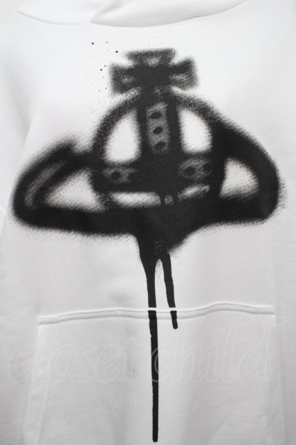 画像3: ヴィヴィアンウエストウッド 中古 / スプレーオーブスウェット  白  S-25-09-14-017-to-AS-ZS (3)