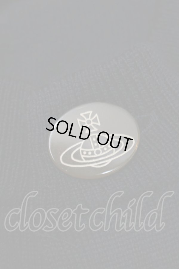 画像4: ヴィヴィアンウエストウッド 中古 / オーブエンブロイダリーカーディガン  黒  S-25-09-14-021-to-HR-ZS (4)