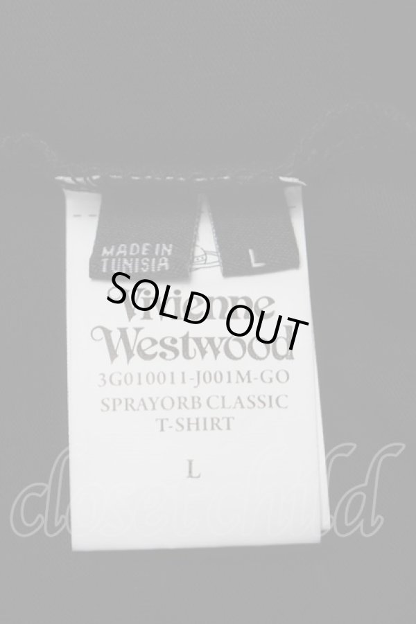 画像5: ヴィヴィアンウエストウッド 中古 / カラーオーブ刺繍Tシャツ L 黒  S-25-09-14-022-to-YM-ZS (5)