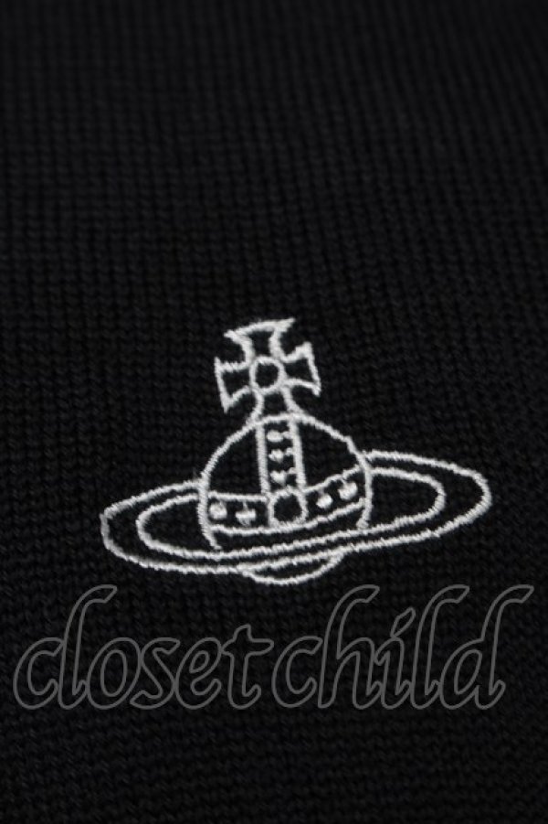 画像3: ヴィヴィアンウエストウッド MAN 中古 / /単色オーブ刺繍カーディガン 44 黒  S-25-09-14-024-to-AS-ZS (3)