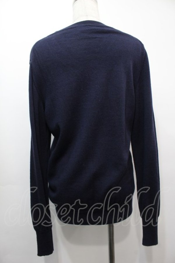 画像2: ヴィヴィアンウエストウッド MAN 中古 / オーブ刺繍ニット M 紺  S-25-09-14-025-to-AS-ZS (2)