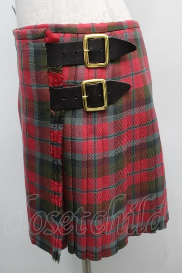 画像3: Worlds End 中古 //キルトスカート III ピンク  S-25-09-14-029-sk-AS-ZS (3)