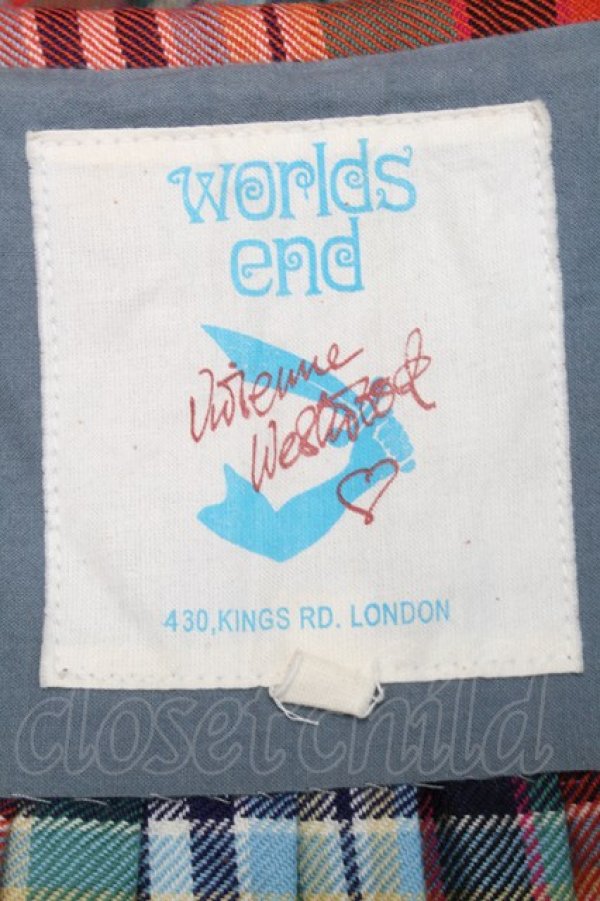 画像5: Worlds End 中古 //キルトスカート III グリーンx赤  S-25-09-14-030-sk-AS-ZS (5)