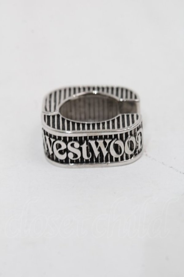 画像2: ヴィヴィアンウエストウッド MAN 中古 / ER/VERAシングルフープピアス  シルバー  S-25-09-14-005-er-UT-ZS (2)