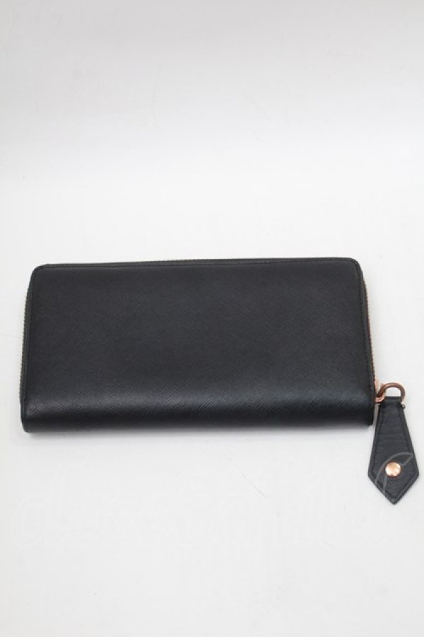 画像2: ヴィヴィアンウエストウッド 中古 / W/SAFFIANOラウンドファスナー長財布  黒  S-25-09-14-009-wa-AS-ZS (2)