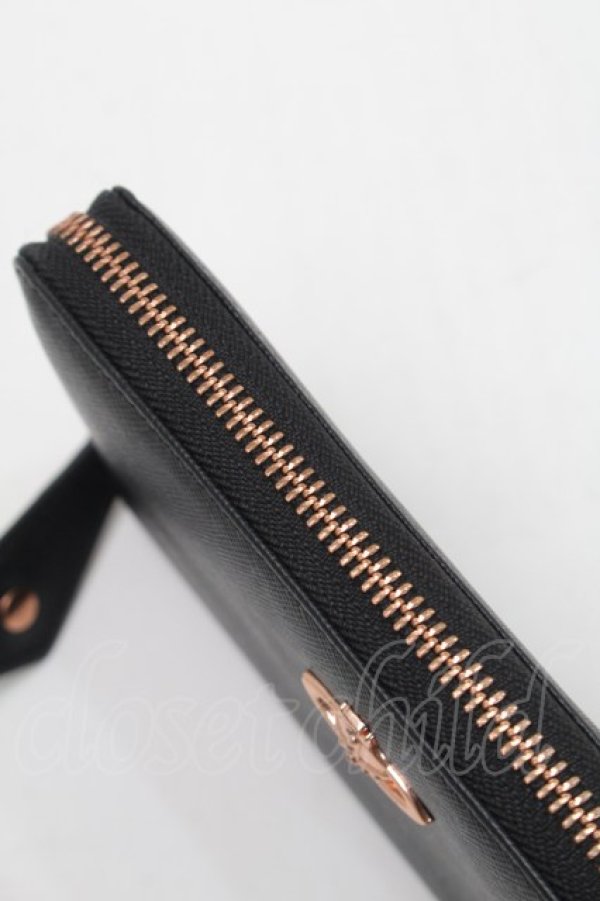 画像5: ヴィヴィアンウエストウッド 中古 / W/SAFFIANOラウンドファスナー長財布  黒  S-25-09-14-009-wa-AS-ZS (5)