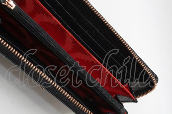 画像6: ヴィヴィアンウエストウッド 中古 / W/SAFFIANOラウンドファスナー長財布  黒  S-25-09-14-009-wa-AS-ZS (6)