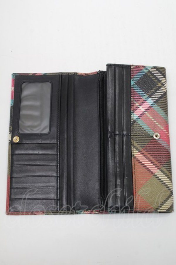 画像7: ヴィヴィアンウエストウッド 中古 / タータンチェック長財布    S-25-09-14-010-wa-HR-ZS (7)