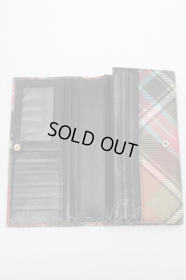 画像7: ヴィヴィアンウエストウッド 中古 / タータンチェック長財布    S-25-09-14-010-wa-HR-ZS (7)