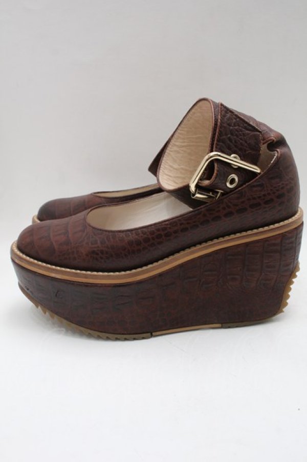 画像2: ヴィヴィアンウエストウッド 中古 /  ロッキンホースクロコバレリーナ 36 ブラウン  S-25-09-14-012-sh-AS-ZS (2)