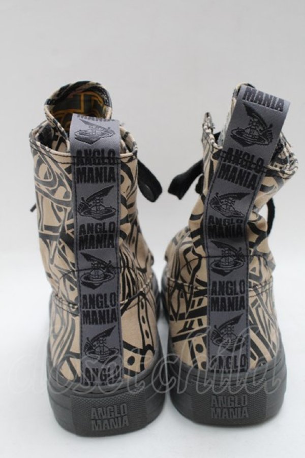 画像6: ヴィヴィアンウエストウッド 中古 / アドヴァンカットラORB ハイトップスニーカー  ベージュ  S-25-09-14-013-sh-UT-ZS (6)