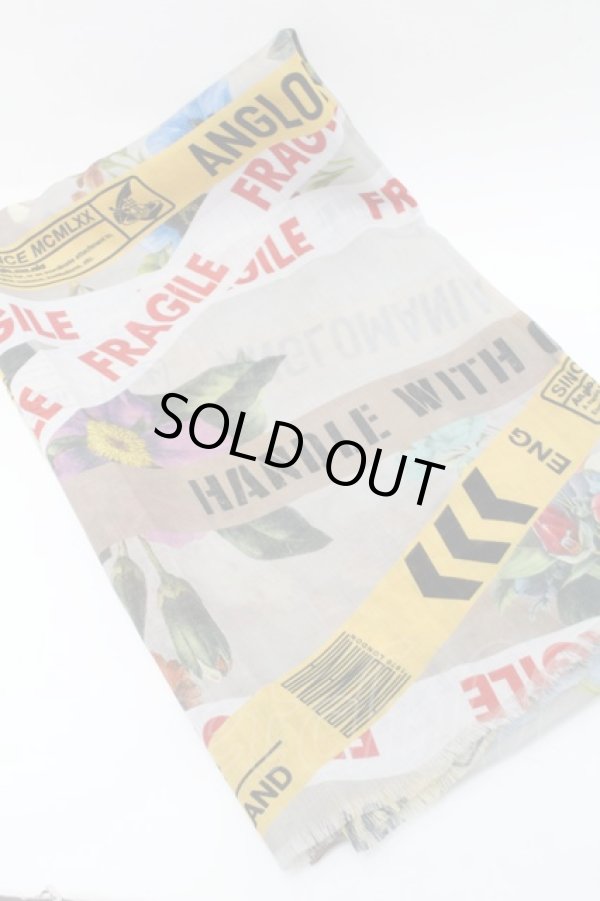 画像2: ANGLOMANIA 中古 / FRAGILE スカーフ  マルチ  S-25-09-17-034-gd-HR-ZS (2)