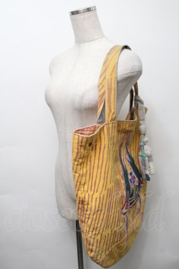 画像5: ヴィヴィアンウエストウッド 中古 / Lightning Shopper バッグ  イエロー  S-25-09-17-041-ba-AS-ZS (5)