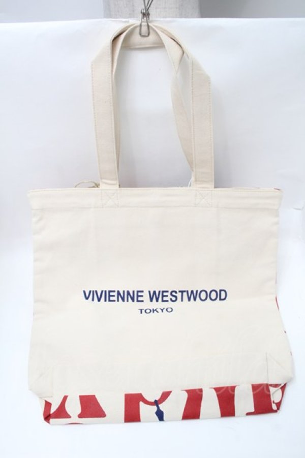画像2: ヴィヴィアンウエストウッド 中古 / Made in Kenya　シティトート  オフ  S-25-09-17-044-ba-HR-ZS (2)