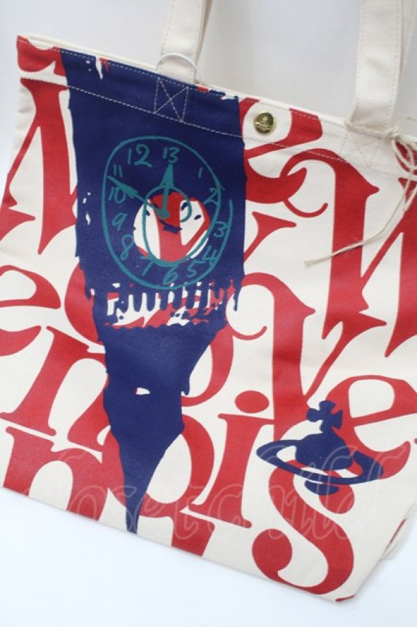 画像3: ヴィヴィアンウエストウッド 中古 / Made in Kenya　シティトート  オフ  S-25-09-17-044-ba-HR-ZS (3)