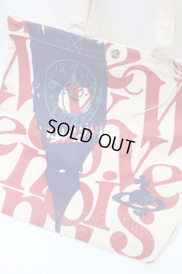 画像3: ヴィヴィアンウエストウッド 中古 / Made in Kenya　シティトート  オフ  S-25-09-17-044-ba-HR-ZH (3)